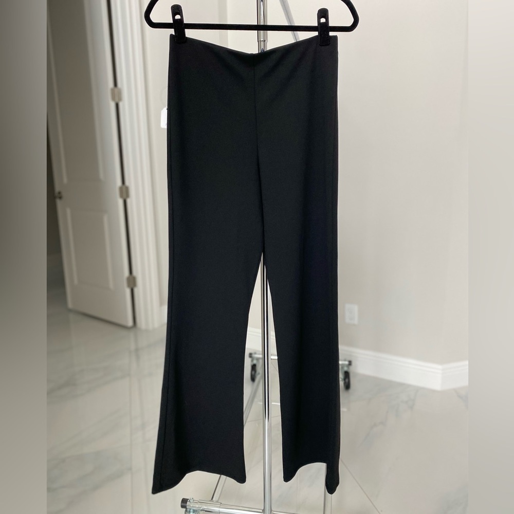 Black high waisted flare pants large NWT Love Tree - Picture 7 of 12